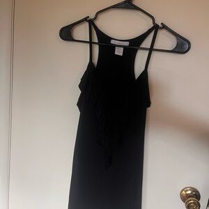 Black tank going out top